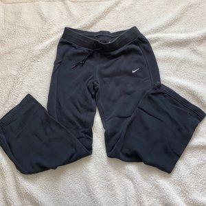 Black string waistband Nike sweatpants